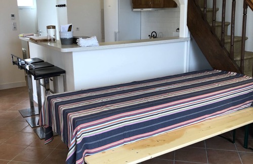 Quineville Casa | Casa frente al mar en la playa con gran jardín