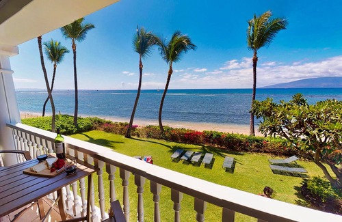 Historic Lahaina Front Street Condominio | Impresionantes vistas al mar del Pacífico y dos islas hawaianas!