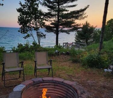 Brevort Casa | Beachfront~Private Sand Beach~Close Mackinac Ferry