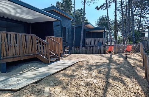 Jullouville-les-Pins Chalet De Esquí | Apartamento con terraza a 2 pasos de la playa, 4 huéspedes, piscina暖ada