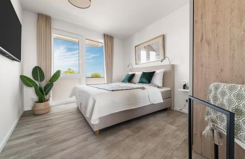 Olpenitz Apartamento | BeachLoungeTwo- 1 OG, Meerblick, Balkon, Kamin, Sauna