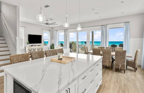 Bid-a-wee Beach Casa | Beachside Luxury Home: Gulf Views, Fenced Yard + Private Pool