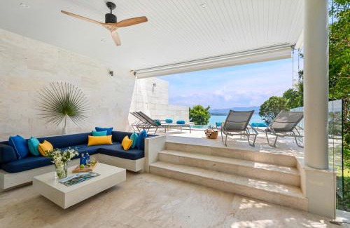 Moo 5 Villa | BEACHSIDE VILLA - CARA - 3 BDR VILLA plus 1 BDR APARTMENT at SUNSET COVE BAY with SEA and MOUNTAIN VIEWS, 100 meters to the Swimming Beach