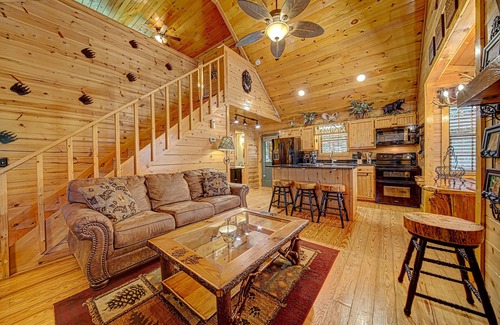 Young Harris Casa | Bear Bottoms with Fireplace & Hot Tub