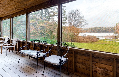 Boothbay Cabaña | Beautiful 4-Cabin Waterfront Property w/ Beach, Dock, Kayaks, WiFi, Fireplaces