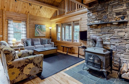 Boothbay Cabaña | Beautiful 4-Cabin Waterfront Property w/ Beach, Dock, Kayaks, WiFi, Fireplaces