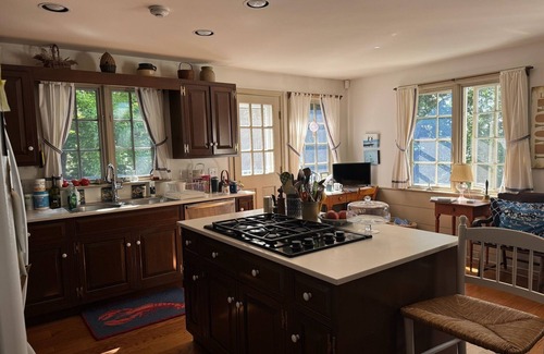 Wolfeboro Casa | Beautiful 6-bed/5-bath home on Wolfeboro Neck w/beach, SW views, AC & Wolfeboro