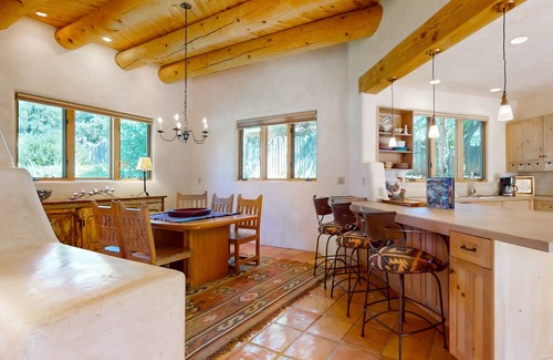 Taos Casa | Beautiful adobe home steps the plaza with private patio and garden