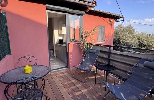 Falicon Apartamento | Beautiful air-conditioned 2-room apartment 33 m2 with terrace