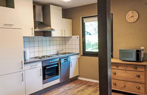 Feriendorf Frankenau Casa | Acogedor apartamento en villa para 8 personas con WIFI, TV, terraza y mascotas permitida