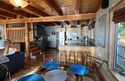Sebascodegan Island Casa | Beautiful Cottage located on the Shore of Quahog Bay - Spacious deck and includes a private dock
