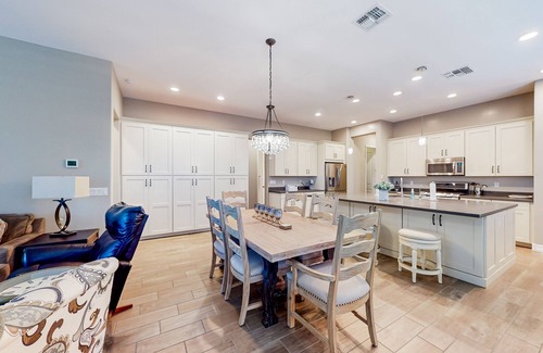 Fireside at Norterra Casa | Beautiful desert home near trailheads with yard, grill, and mtn views - dogs ok