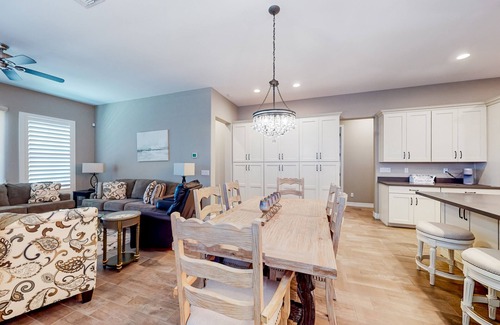 Fireside at Norterra Casa | Beautiful desert home near trailheads with yard, grill, and mtn views - dogs ok