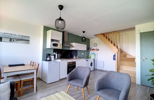 Donville-les-Bains Apartamento | Precioso apartamento dúplex cerca del mar (la escala)