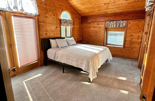 Sand Creek Casa | Beautiful Evans Lakefront Getaway: Private Beach, Sleeps 10!