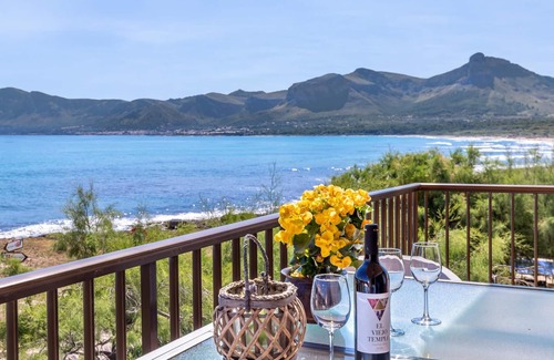 Son Serra de Marina Cabaña | Hermosa casa en primera línea de playa para hasta 6 personas en Mallorca🏖️