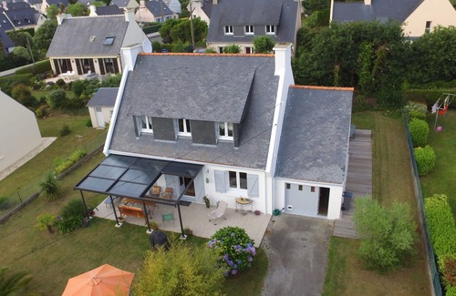 Concarneau Casa | HERMOSA CASA DE VACACIONES, 150 m z. SEA u. 600 m z. SAND BEACH, 600 m 2 JARDÍN