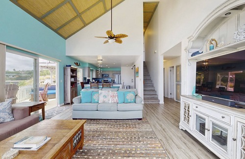 Waikoloa Casa | Beautiful home with incredible views, large deck & yard, pool, private hot tub
