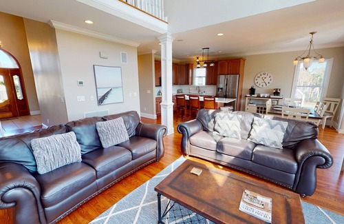 Ocean Point Casa | Beautiful home with open porches overlooking lagoon in Wild Dunes