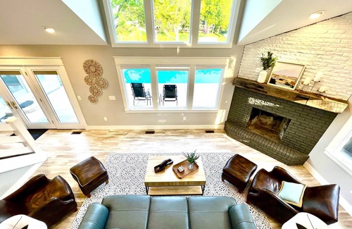 Huron Casa | Beautiful Home with inground pool & boat dock!
