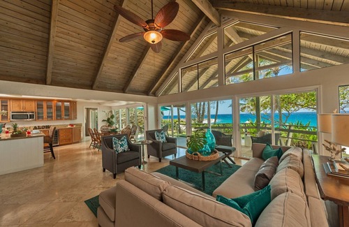Pupukea Casa | Hermoso estilo isleño frente al mar con aire acondicionado y terraza cubierta