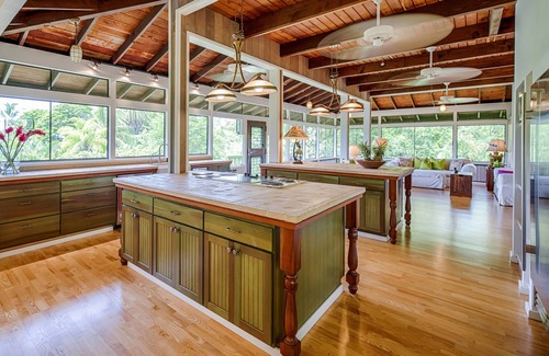 Honaunau-Napoopoo Casa | Hermosa vista al mar casa con piscina privada y jardín tropical en la bahía de Kealakekua