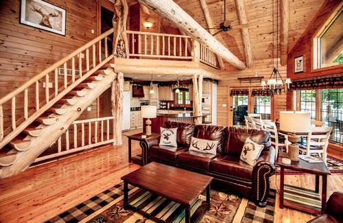 Sunrise Beach Casa | Beautiful Lakefront Lodge w/ Private Dock and Amazing 180 View from Two Decks
