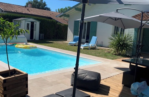 Benesse-Maremne Casa | Beautiful Landes house 6kms from Hossegor-Capbreton beaches. Heated swimming pool.