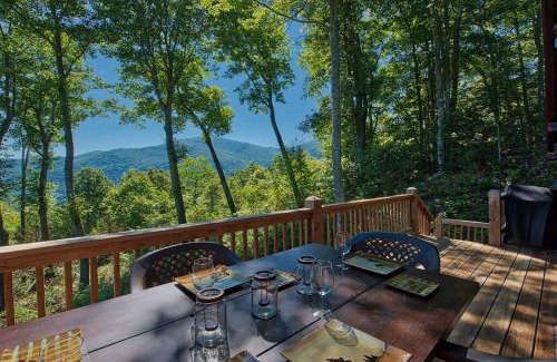 Maggie Valley Chalet De Esquí | Beautiful Log Cabin with Panoramic Views