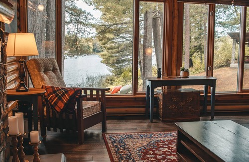 Mattawa Cabaña | Hermosa casa de troncos en el histórico río Mattawa (lago Chantplein)