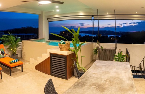Santa María Huatulco Apartamento | ¡Hermoso departamento con alberca privada e impresionantes vistas al océano!