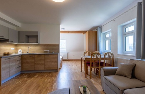 Albrechtice v Jizerskych horach Villa | Preciosa casa de vacaciones privada para 24 personas con piscina privada, WIFI, TV y terraza