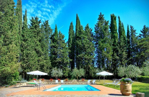 Poggiarello Villa | Casa de vacaciones privada con piscina privada, WIFI, A/C, patio, vista panorámica, cerca de Siena