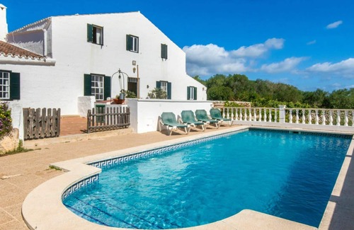 Mahón Casa | Casa de vacaciones privada con WIFI, piscina privada, TV, patio, vista panorámica, aparcamiento