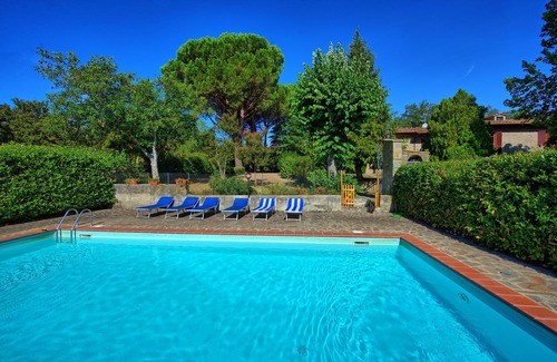 Bucine Villa | Casa de vacaciones privada con WIFI, piscina privada, TV, balcón, vista panorámica, aparcamiento
