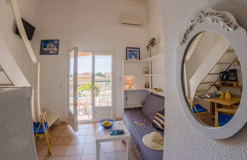 Les Bormettes Apartamento | Hermoso entresuelo T2 6 pers a 250 m de la playa con piscina climatizada y tenis (203)