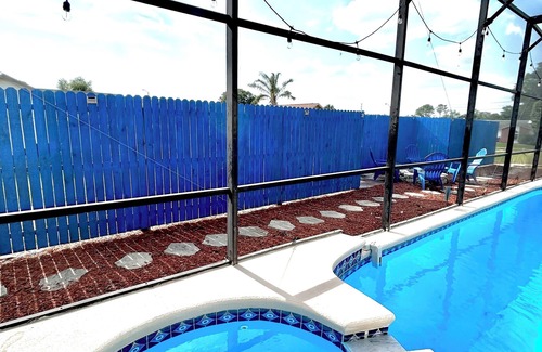 Indian Ridge Villa | Beautiful Vacation Home 3mil to Disney w/GameRoom, Heated Pool, and Fire place!