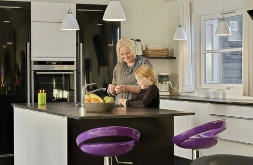 Vrist Strand Casa | Beautiful vacation home with indoor pool and large activity room near Harboøre.
