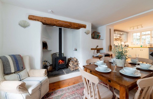 Portloe Casa | Maravillosa casa de vacaciones para 6 personas con WIFI, TV, patio y mascotas permitida