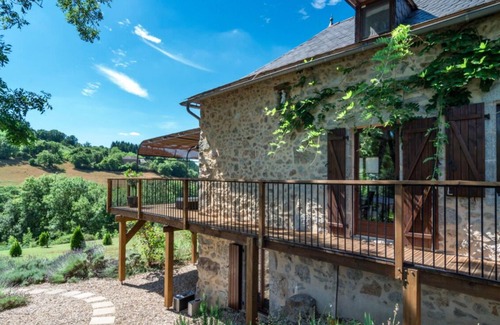 La Fouillade Casa | Hermosa villa con piscina climatizada - cerca de Najac