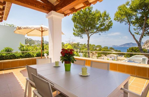 Port d'Andraitx Villa | Hermosa villa con piscina privada y jardín, vistas al mar