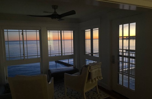 Old Saybrook Casa | Beautiful waterfront home with private sand beach and amazing views