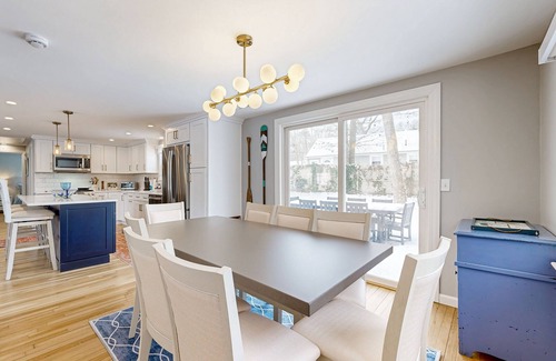 Dennis Casa | Beautifully renovated home near Scargo Lake with deck, W/D, AC, games, & yard