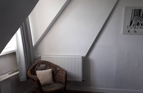 Cintray Apartamento | Bedrooms upstairs in a farmhouse