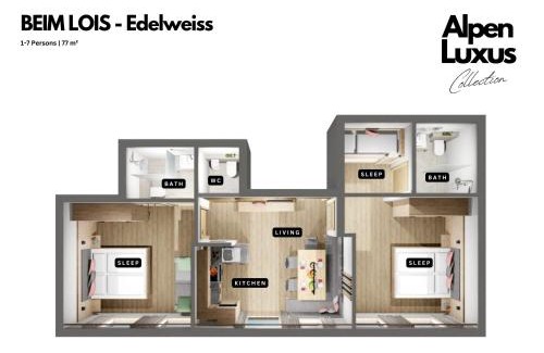 Gerlos Apartamento | BEIM LOIS Edelweiss - AlpenLuxus Collection