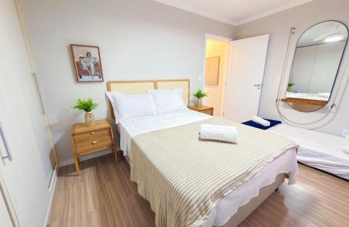 Aguas de Lindoia Apartamento | Belíssimo Ap na Praça - Garagem, Wi-fi e Piscina