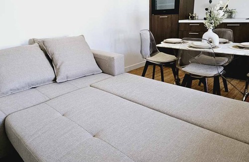 Troarn Apartamento | Apartamento-L'hirondelle-Confortable-Baño con bañera-Terraza