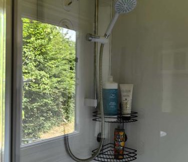 Five Oak Green Cabina | Bell Nook- Shepherd's hut with a spacious wood-fired hot tub
