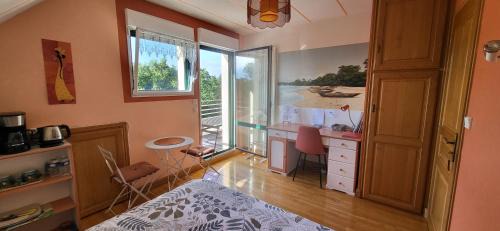 Lannion Casa | Belle chambre sdb privée avec balcon