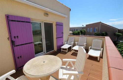 Portiragnes-Plage Villa | Belle villa 5 couchages 2 chambres 2 terrasses piscine commune dans résidence securisée à 200m de la mer LRMA23